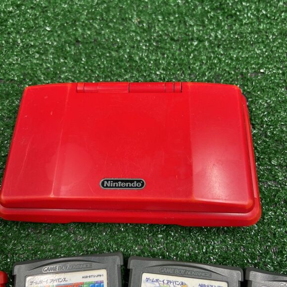 Nintendo DS NTR-001 Japan Import Lava Red Tested Working 14 Import Game - Picture 3 of 16